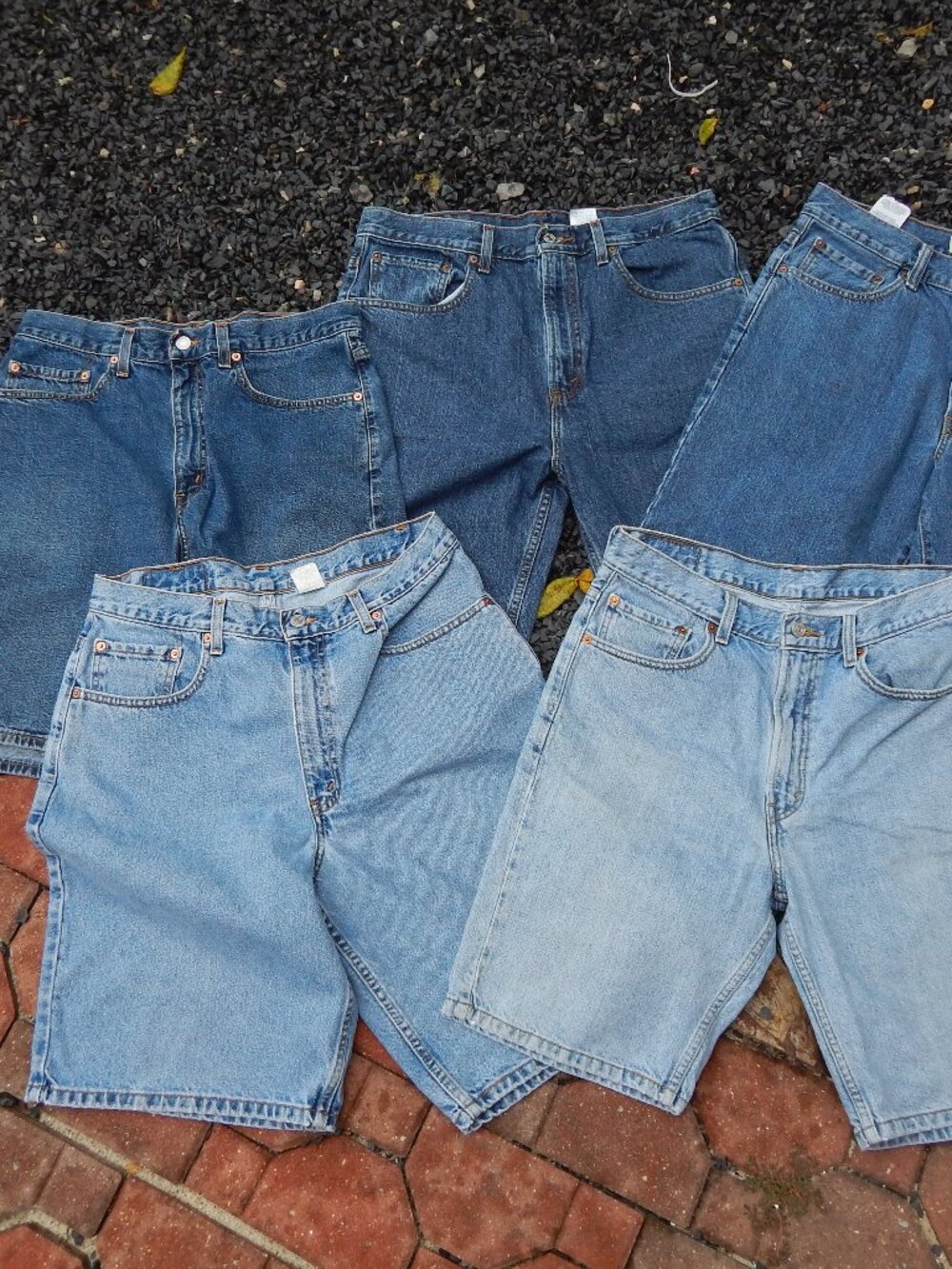 Levi’s 505 560 550 Shorts Lot Size 34 Five Pair Y2K Denim Bundle